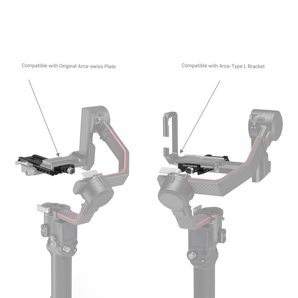 SmallRig Quick Release Plate with Arca-Swiss for DJI RS 2/RSC 2/Ronin-S / RS 3 / RS 3 Pro 3061