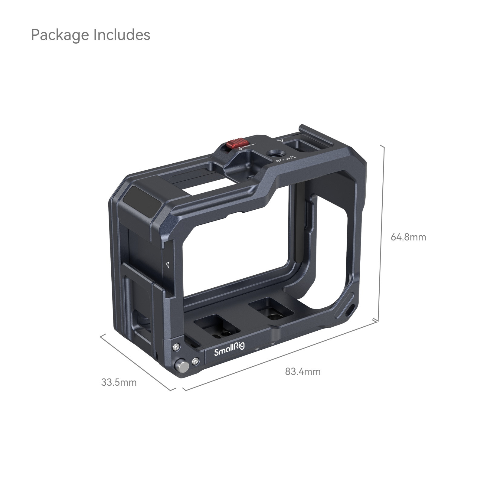 SmallRig Cage for GoPro 12 /GoPro Hero11/10/9(Black) w/Two Cold