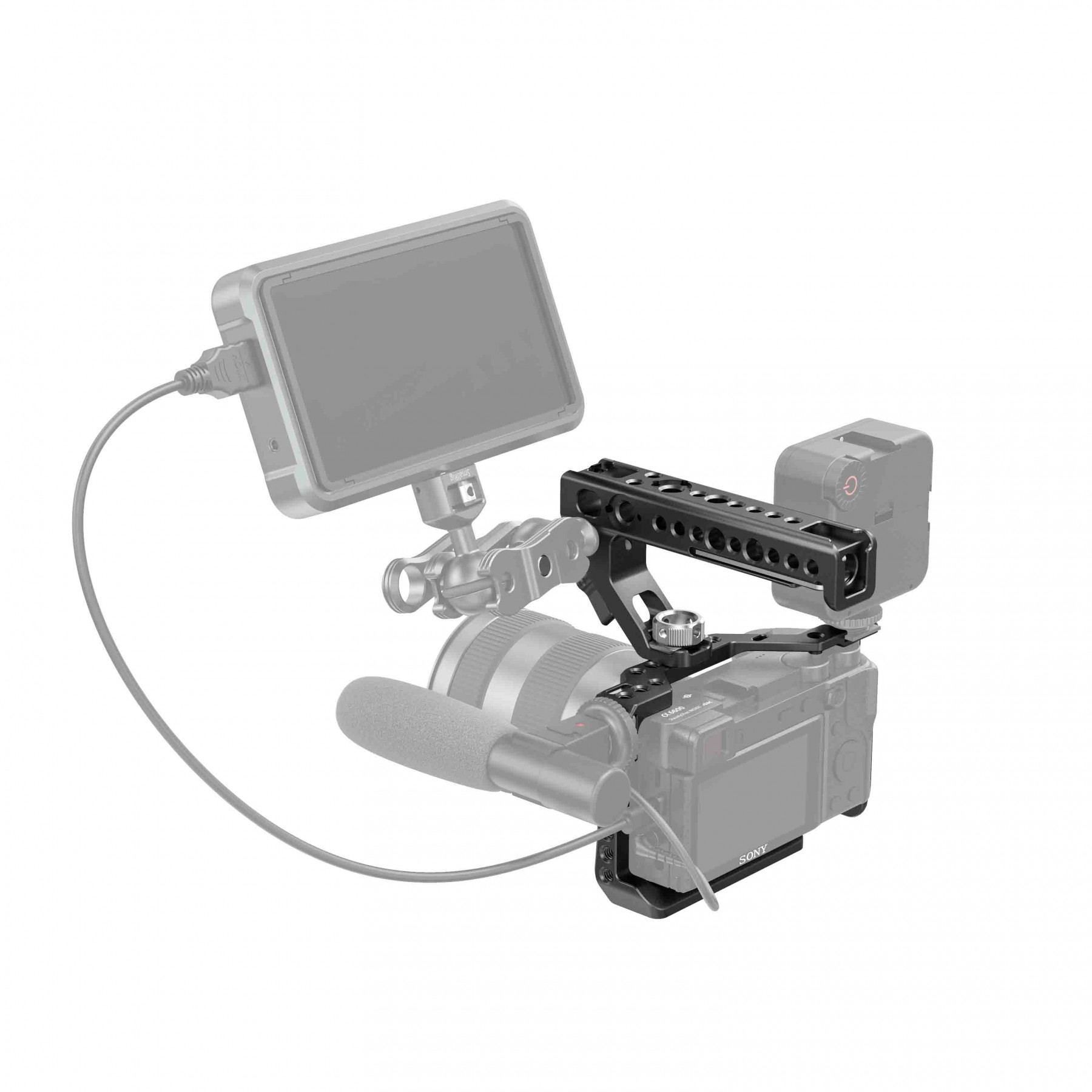 SmallRig Cage&Arri Locating Handle Kit for SONY A6600 3151