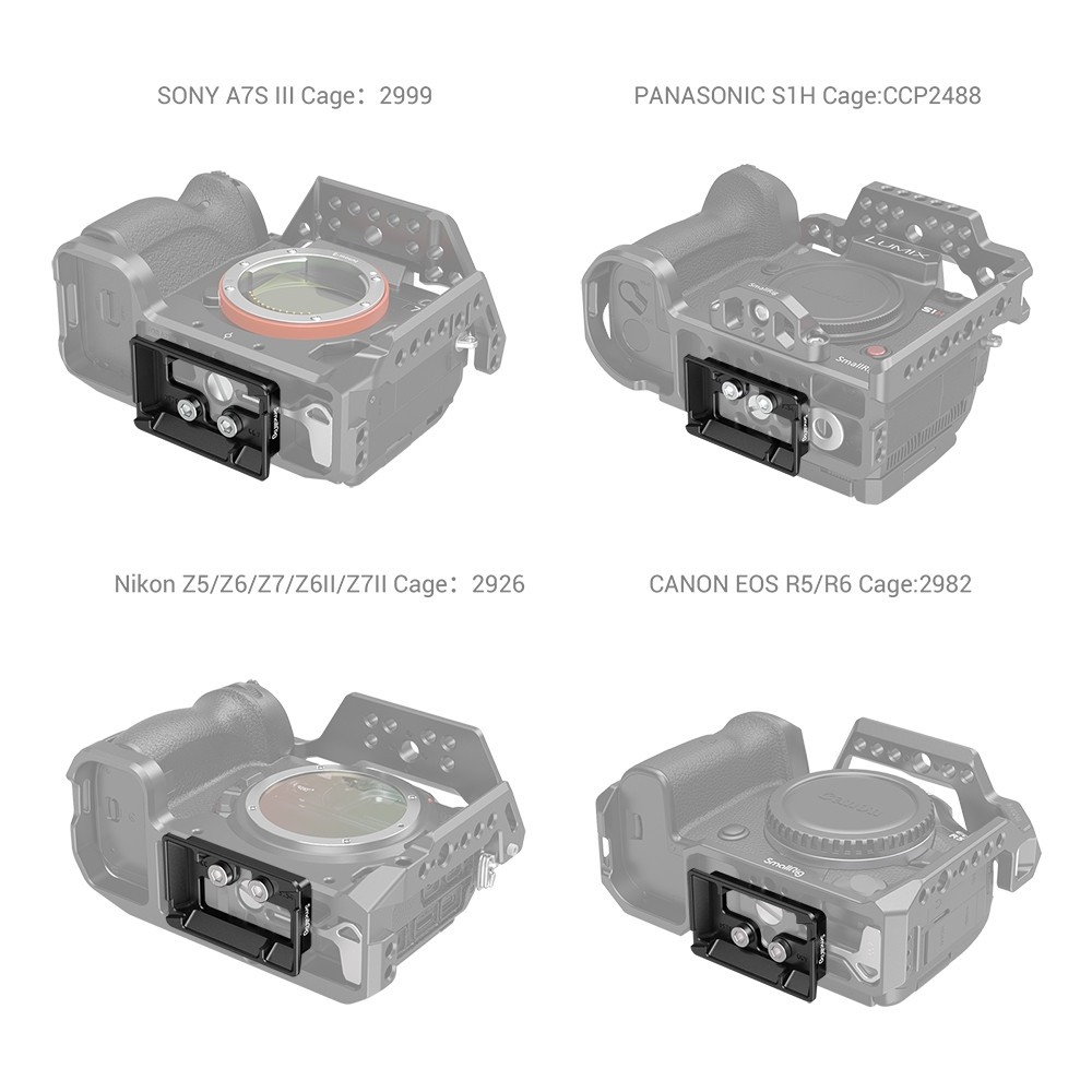 SmallRig Arca-Type Quick Release Plate for DJI RS 2 / RSC 2 / RS 3 / RS 3 Pro / RS 4 / RS 4 Pro / RS 4 Mini 3154