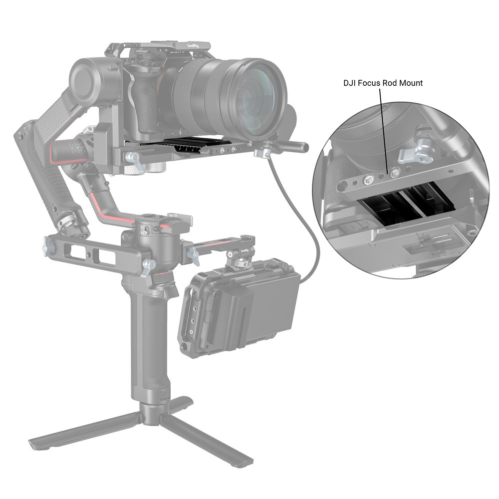 SmallRig Quick Release Plate for DJI RS 2 / RSC 2 / Ronin-S Gimbal / RS 3 / RS 3 Pro 3158B