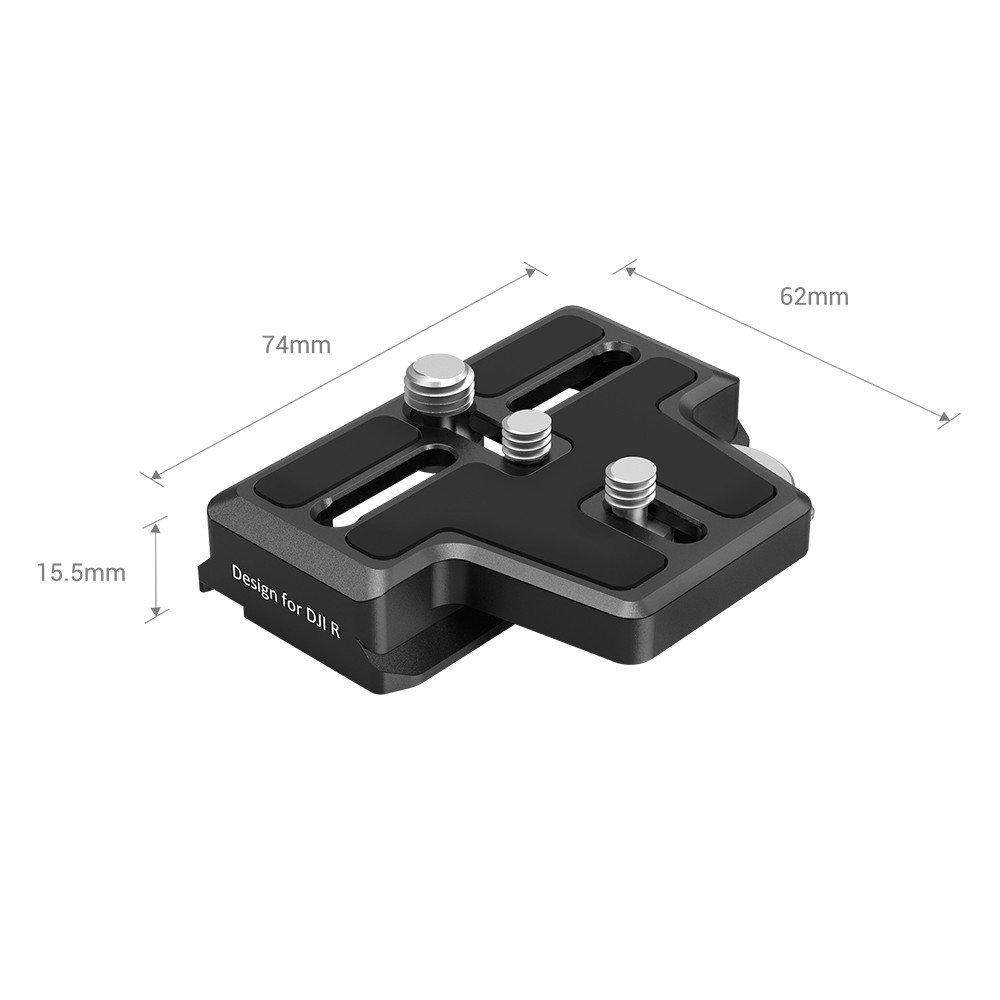 SmallRig Extended Arca-Type Quick Release Plate for DJI RS 2 / RSC 2 RS 3 /  RS