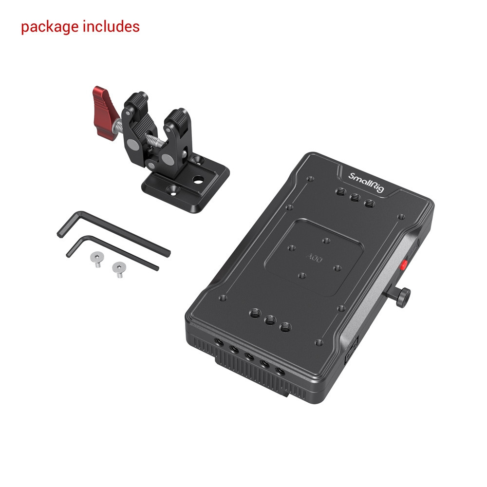 SmallRig V Mount Battery Adapter Plate with Crab-Shaped Clamp 3202