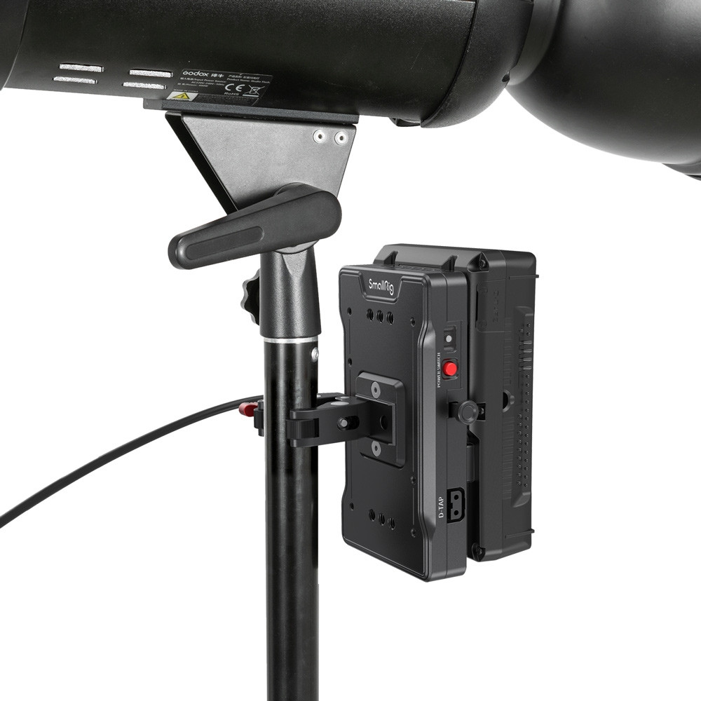 SmallRig V Mount Battery Adapter Plate with Crab-Shaped Clamp 3202