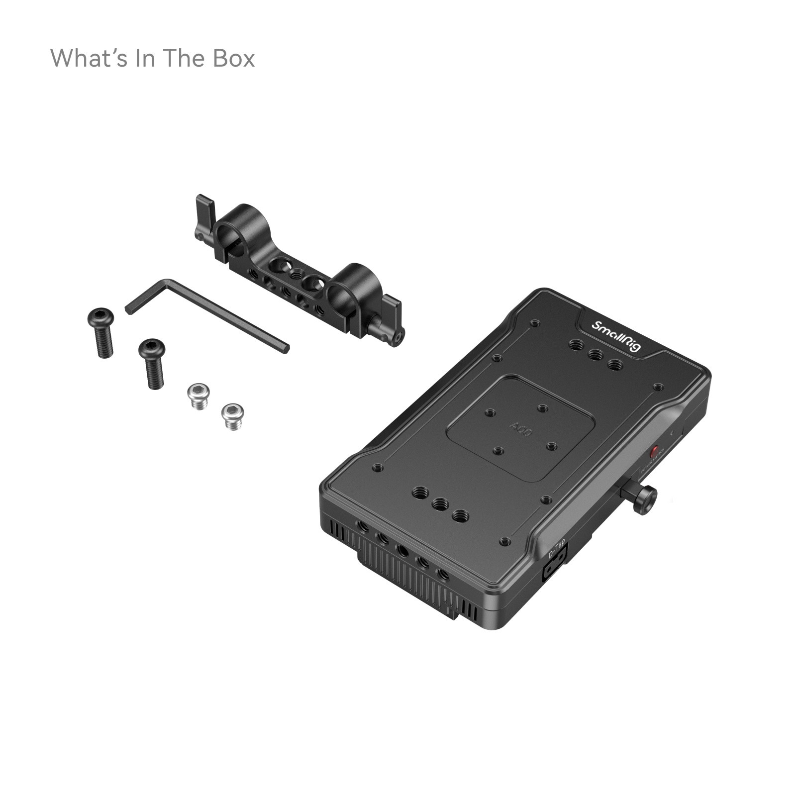 SmallRig Advanced V-Mount Battery Mount Plate with Dual 15mm Rod Clamp 3203B