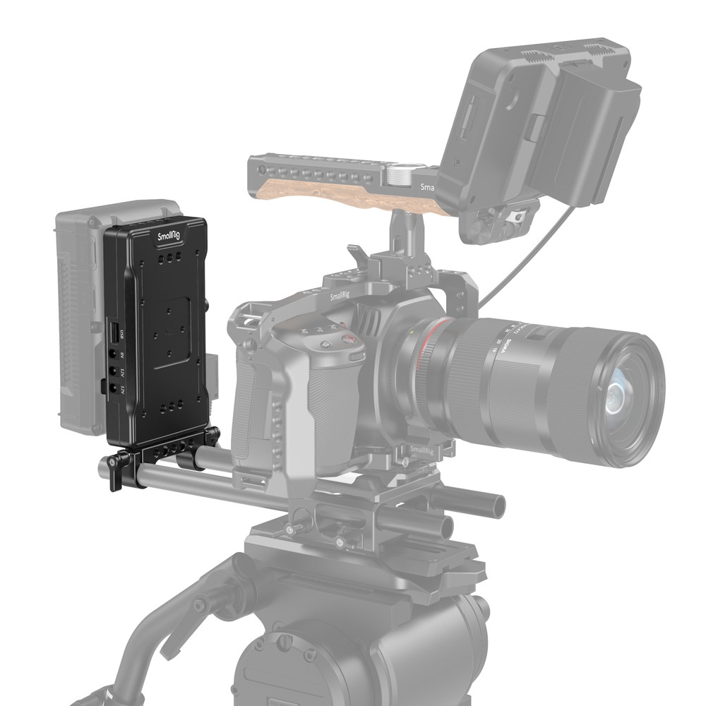 SmallRig V Mount Battery Adapter Plate with Adjustable Arm 3204