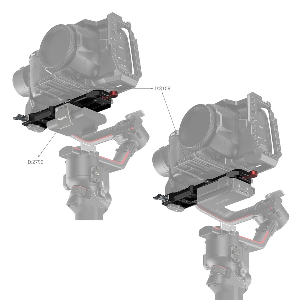 SmallRig mounting plate for DJI RS 2 / RS 3 / RS 3 Pro 3249