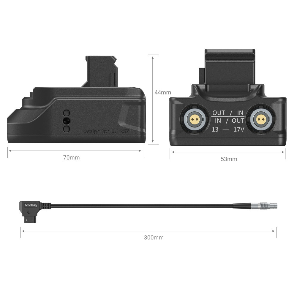 SmallRig Power Supply Base Plate for DJI RS 2 / RS 3 Pro 3252