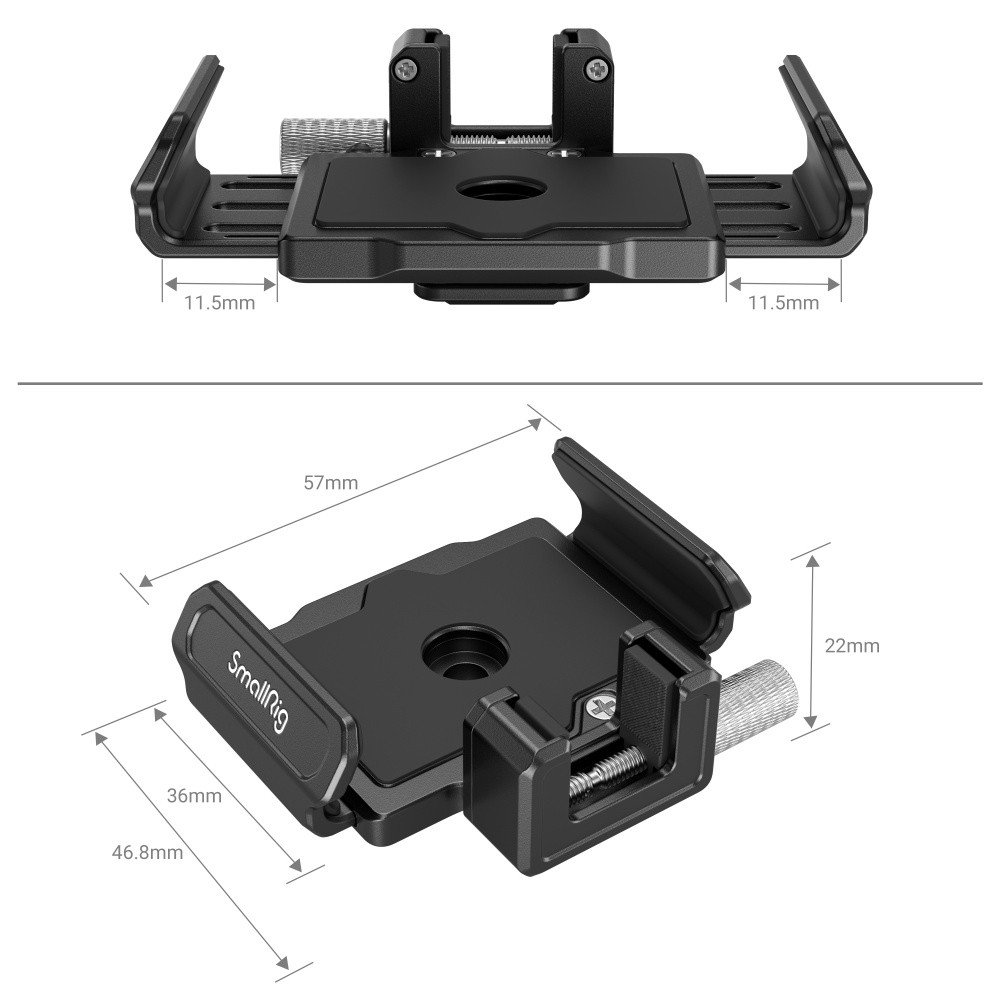 SMALLRIG SSD Mount Bracket SSD Holder for Samsung T5 SSD, for SanDisk SSD,  for SanDisk SSD T5, Compatible with SMALLRIG Cage for BMPCC 4K & 6K, for Z
