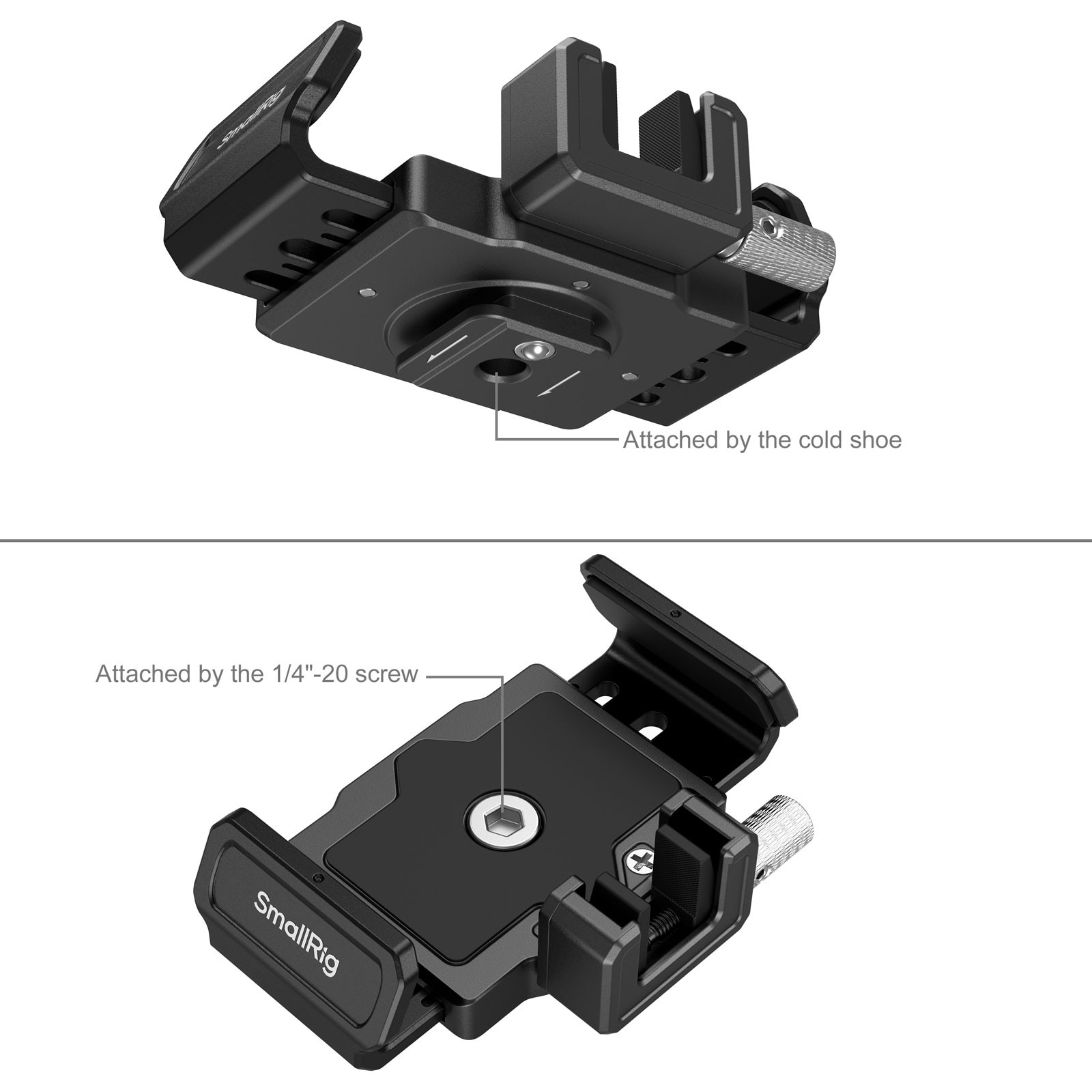 SmallRig SSD Clamp for Cage for Blackmagic Design Cinema Camera 6K with Samsung T5 / T7 / T7 Shield / T9 3272B
