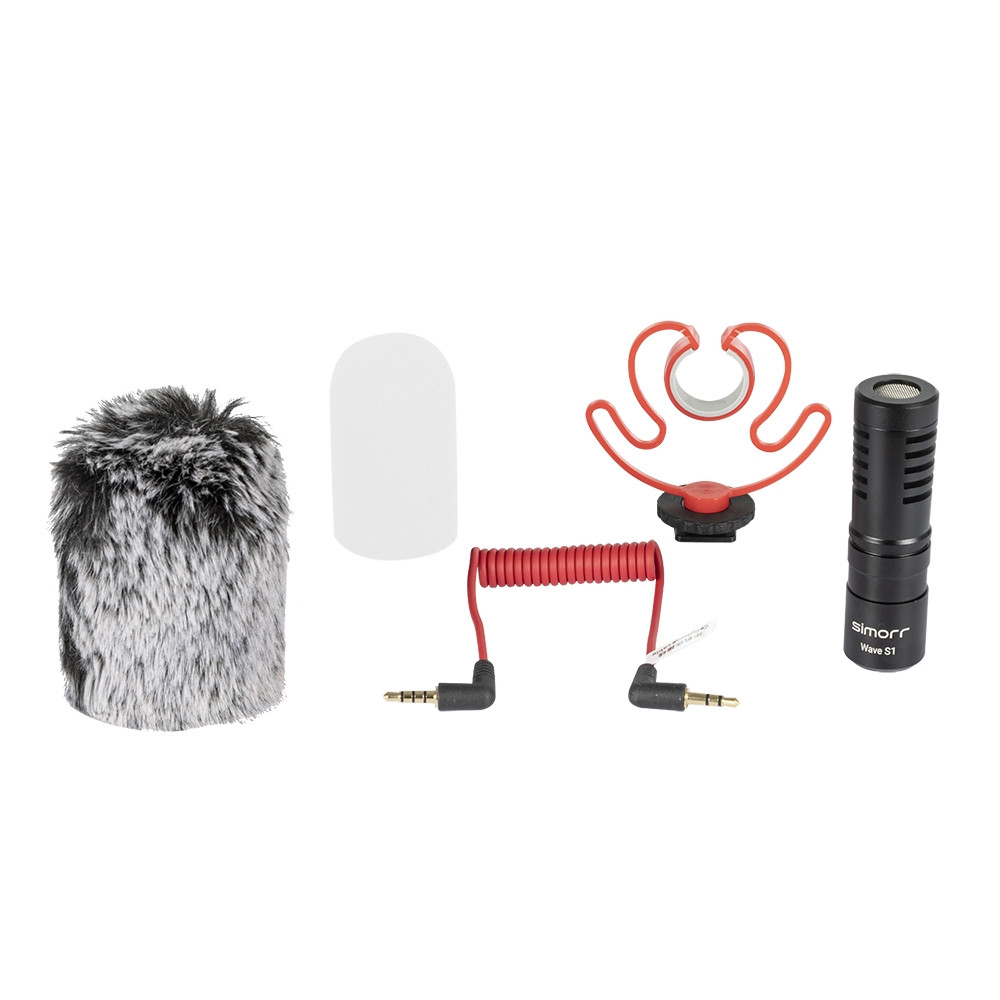 simorr Wave S1 Camera-Mount Shotgun Microphone 3288