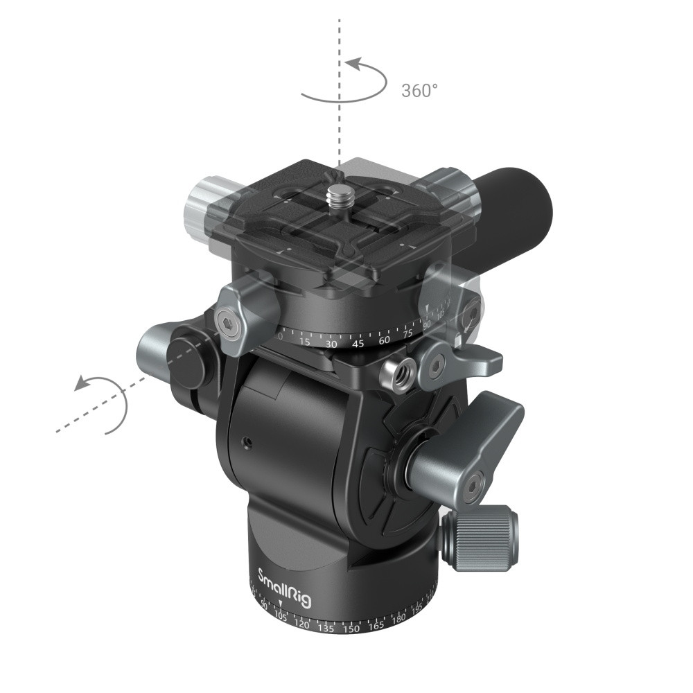 SmallRig Lightweight Fluid Video Head 3457B