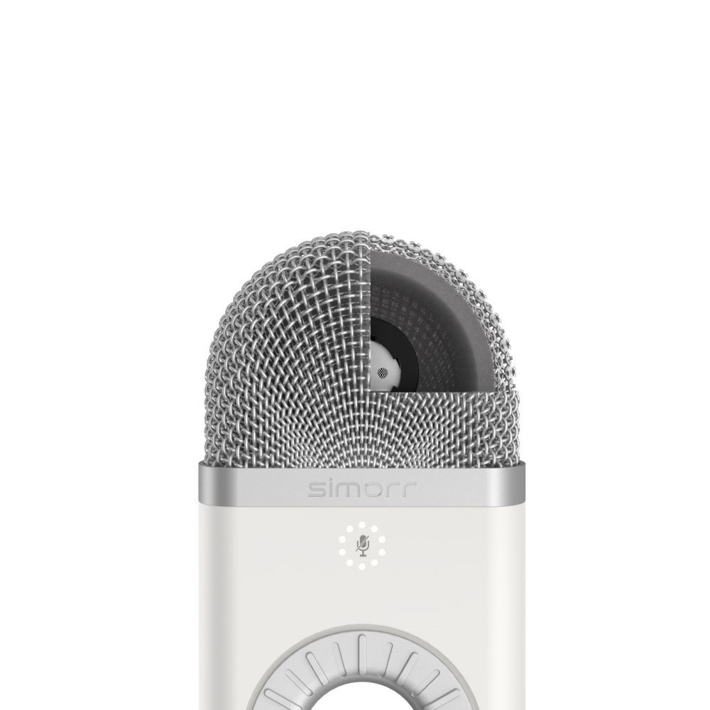 simorr Wave U1 USB Condenser Microphone(White) 3492