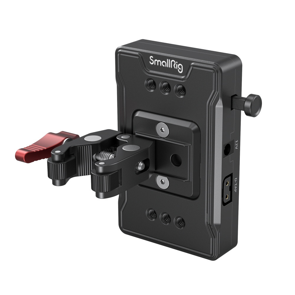SmallRig V-Mount Battery Plate With USB-C Charging - 65W PD Quick Charger With Adjustable Arm For Camera Setup