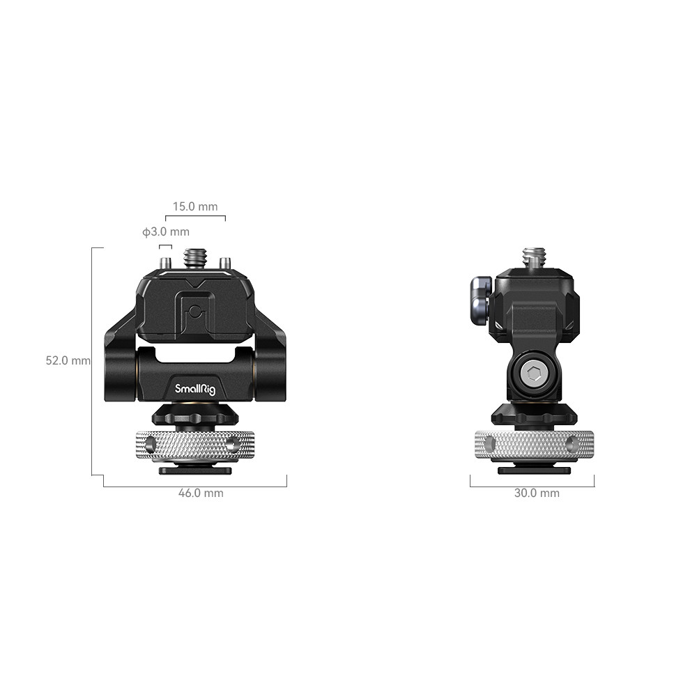 SmallRig Drop-in HawkLock mini Quick Release Monitor Mount with Cold Shoe 3514C