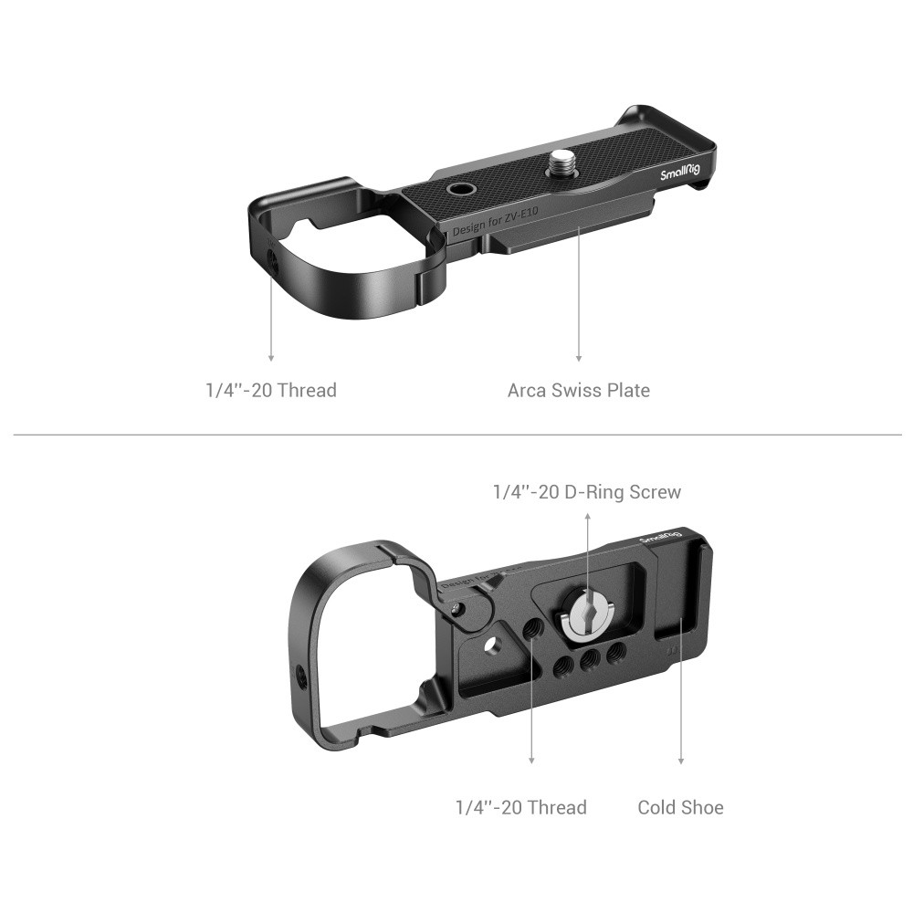 SmallRig Extension Grip for Sony ZV-E10 (Black) 3523