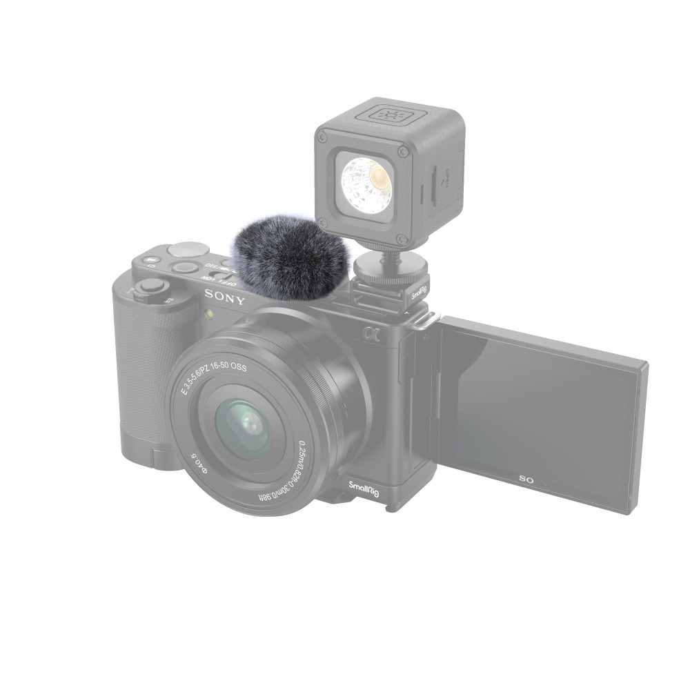 SmallRig Windshield for Sony ZV-E10 and ZV-1（Gray）3529