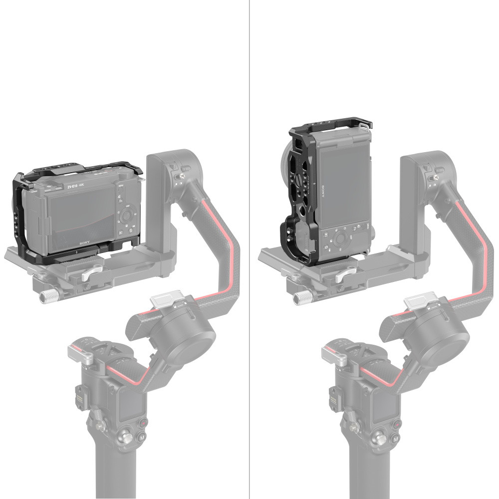 Smallrig Sony Zve10 Camera Cage With Silicone Cage Handle Built-in Arca  Quick Release Plate Cage Rig Kit For Sony Zv-e10 3538