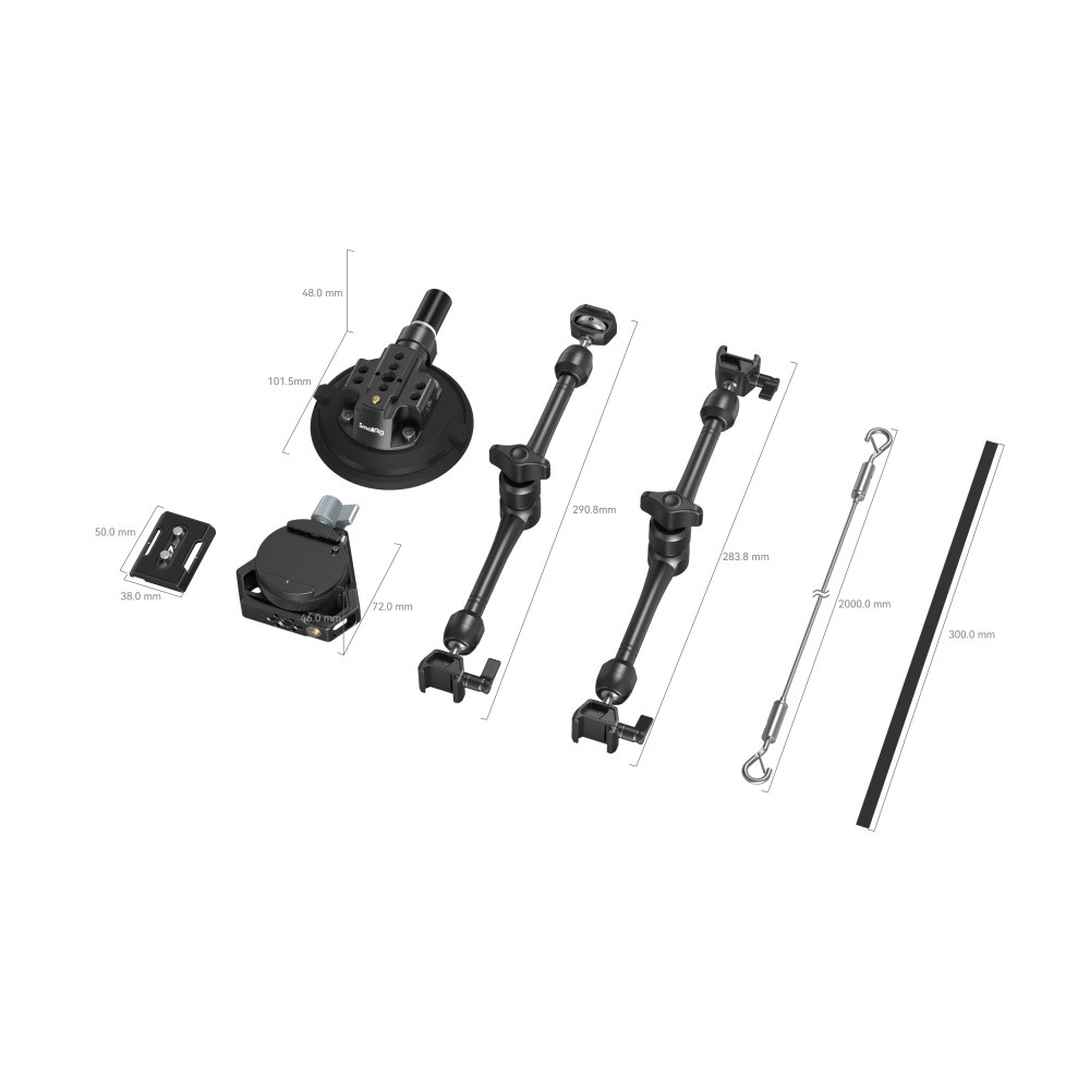 SmallRig 4-Arm Suction Cup Camera Mount Kit SC-15K 3565