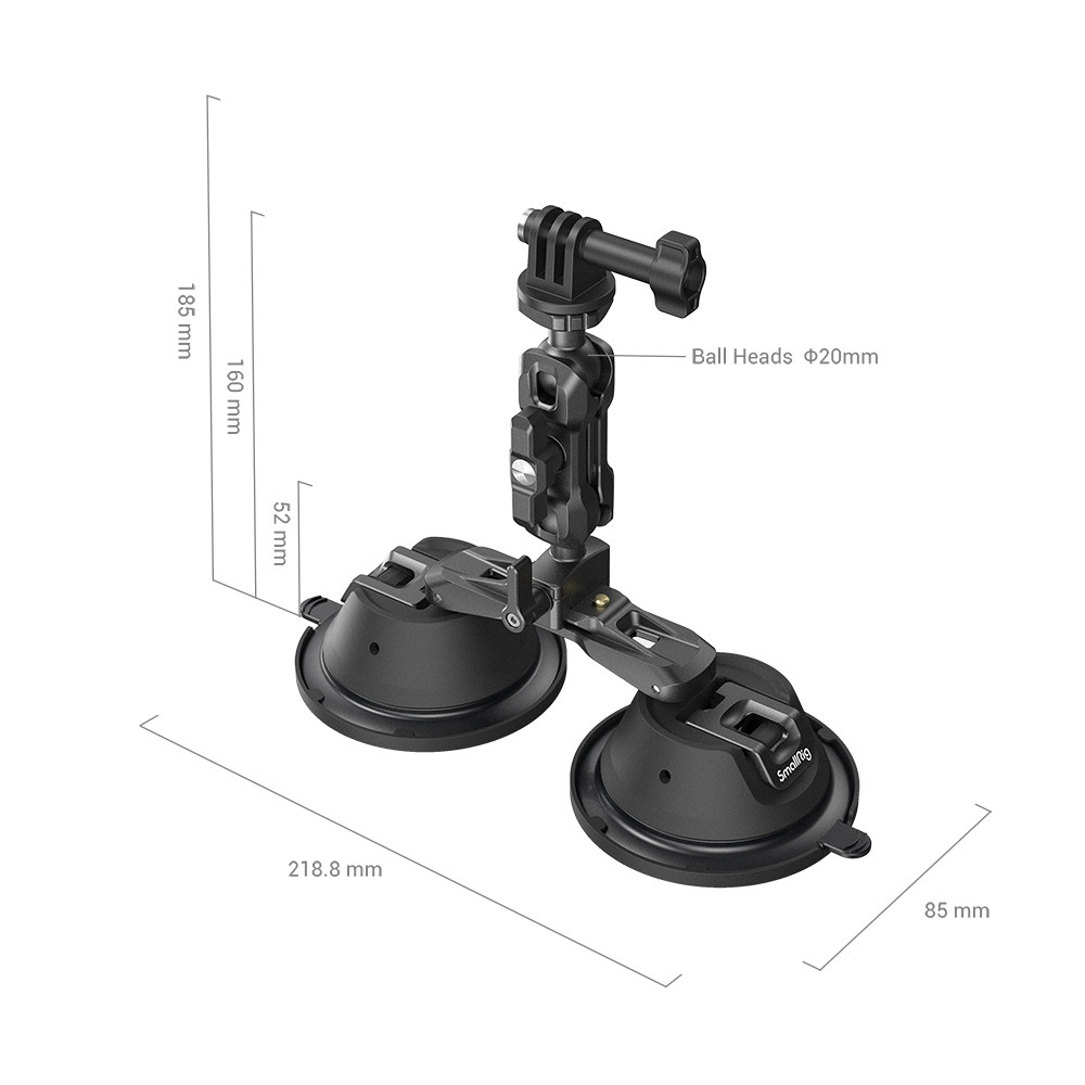 SmallRig Portable Dual Suction Cup Camera Mount SC-2K 3566