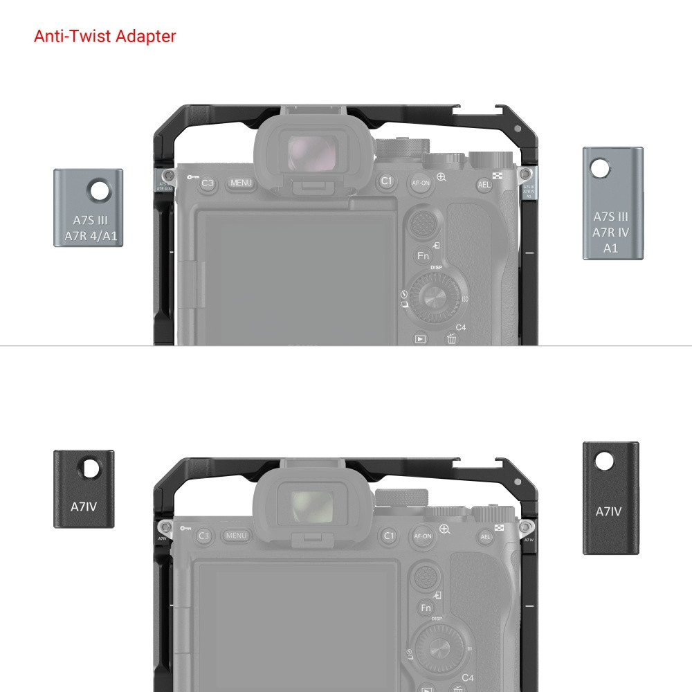 SmallRig Cage for Sony Alpha 7R V / Alpha 7 IV / Alpha 7S III / Alpha 7R IV / Alpha 1 with VG-C4EM Battery Grip 3594