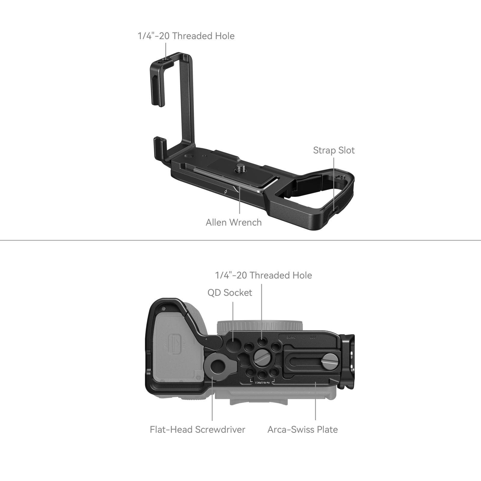 SmallRig L-Bracket for Sony Alpha 7R V / Alpha 7 IV / Alpha 7S III / Alpha 1 / Alpha 7R IV / Alpha 9 II 3660B