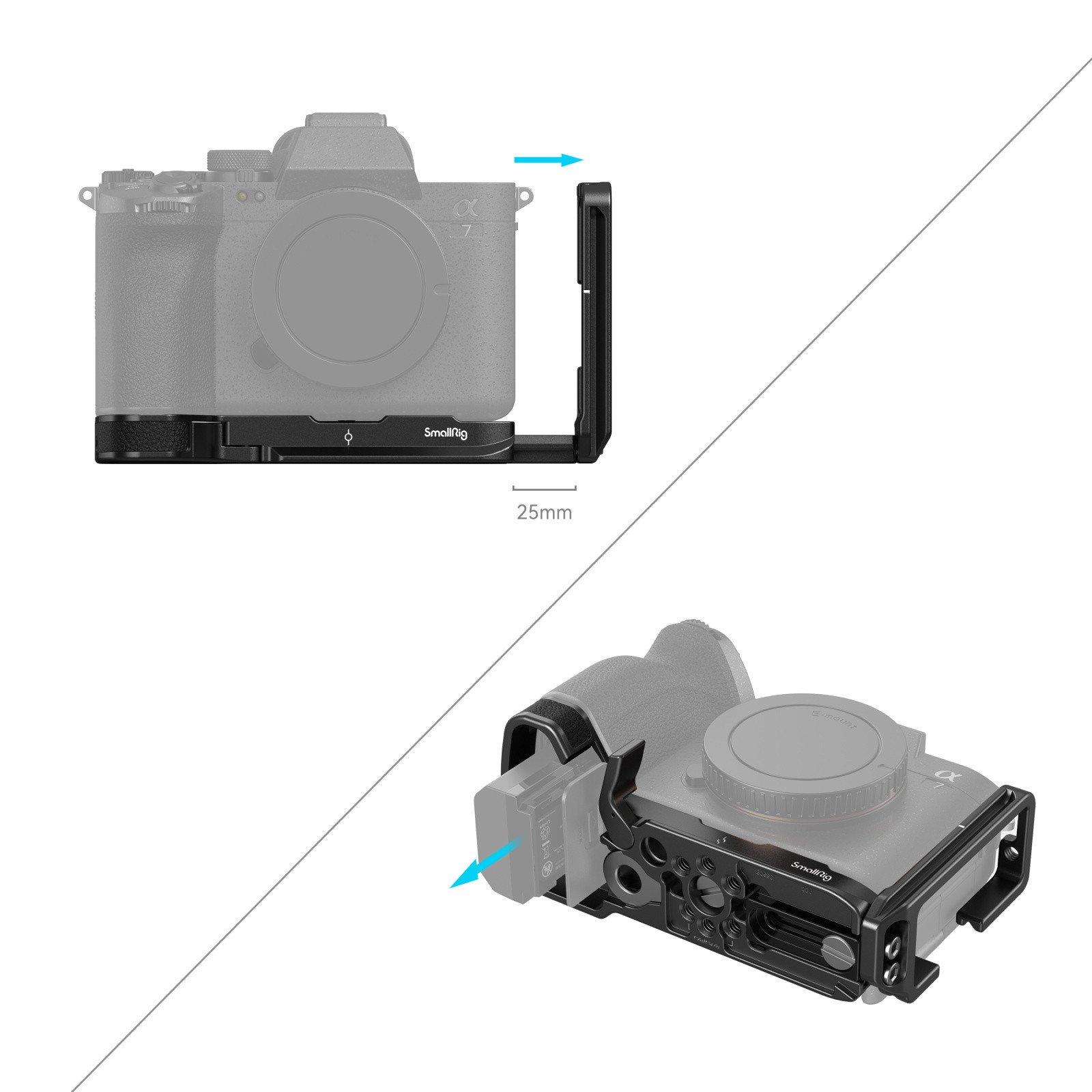 SmallRig L-Bracket for Sony Alpha 7R V / Alpha 7 IV / Alpha 7S III / Alpha 1 / Alpha 7R IV / Alpha 9 II 3660B