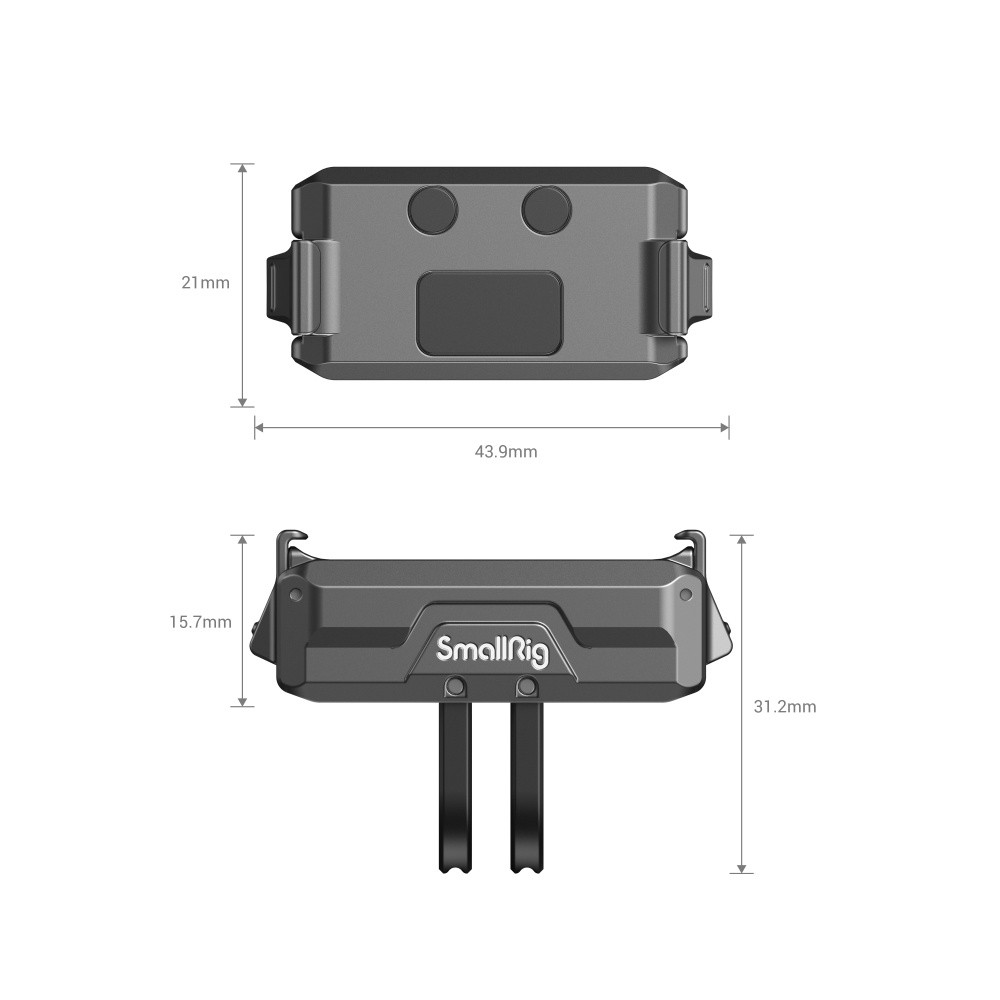 SmallRig Magnetic Adapter Mount for DJI Osmo Action 4 / 3 / 2 3662