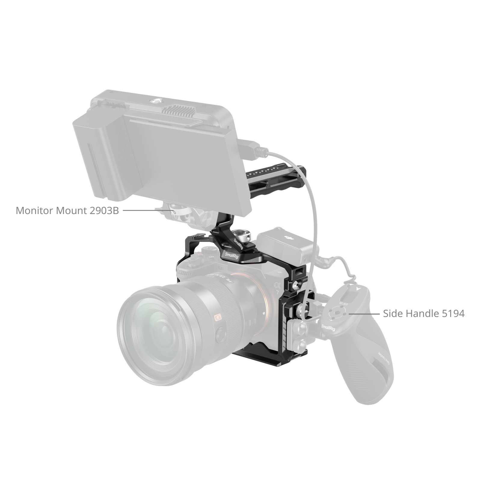 SmallRig Cage Kit for Sony Alpha 7R V / 7 IV / 7S III / 7 V 3668C