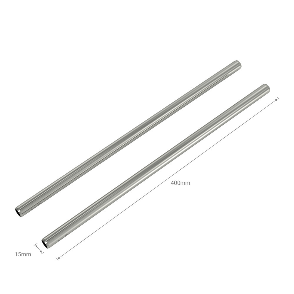 SmallRig 15mm Stainless Steel Rod - 40cm 16" (2pcs) 3684