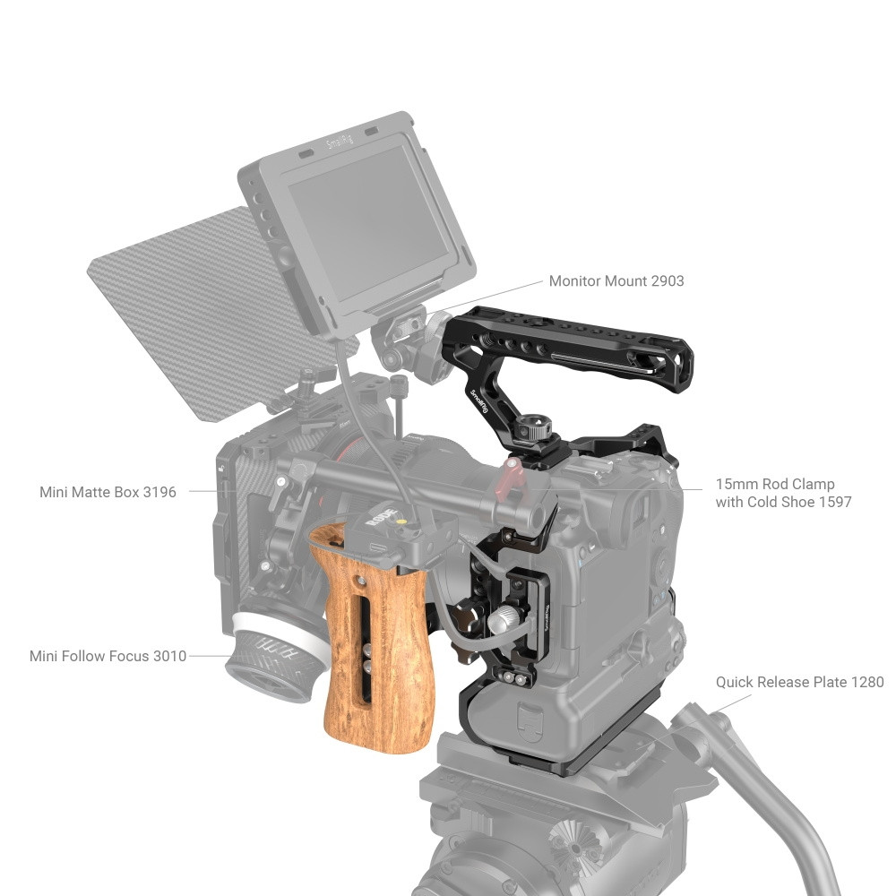 SmallRig Basic Kit for Canon EOS R5/R6/R5 C with BG-R10 Battery Grip 3707
