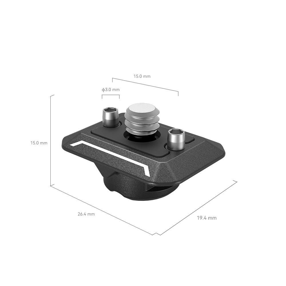 SmallRig Drop-in HawkLock mini Universal Quick Release Top Mount Plate 3730C