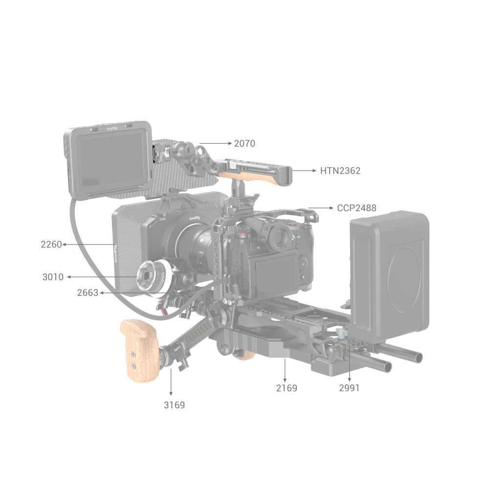 SmallRig Drop-in HawkLock mini Universal Quick Release Top Mount Plate 3730C