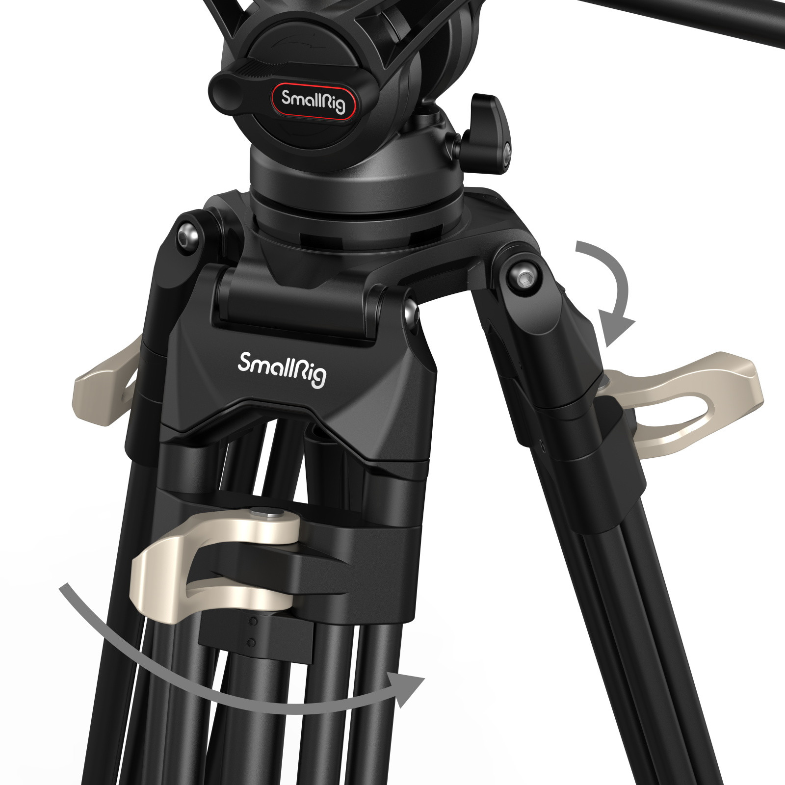 SmallRig Heavy-Duty Fluid Head Tripod AD-01 3751B