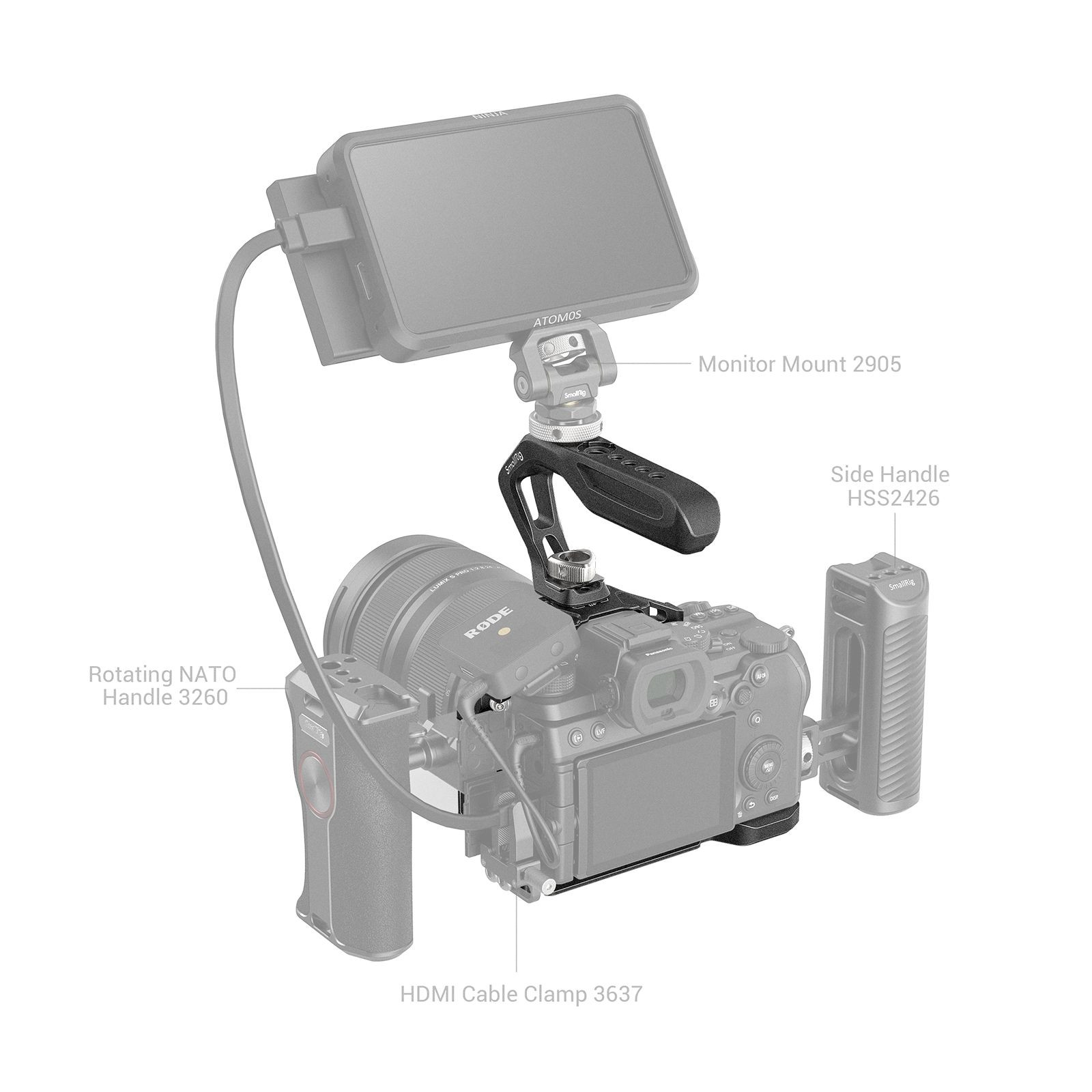 SmallRig “Black Mamba” Cage Kit for Panasonic LUMIX S5 / S5D 3790