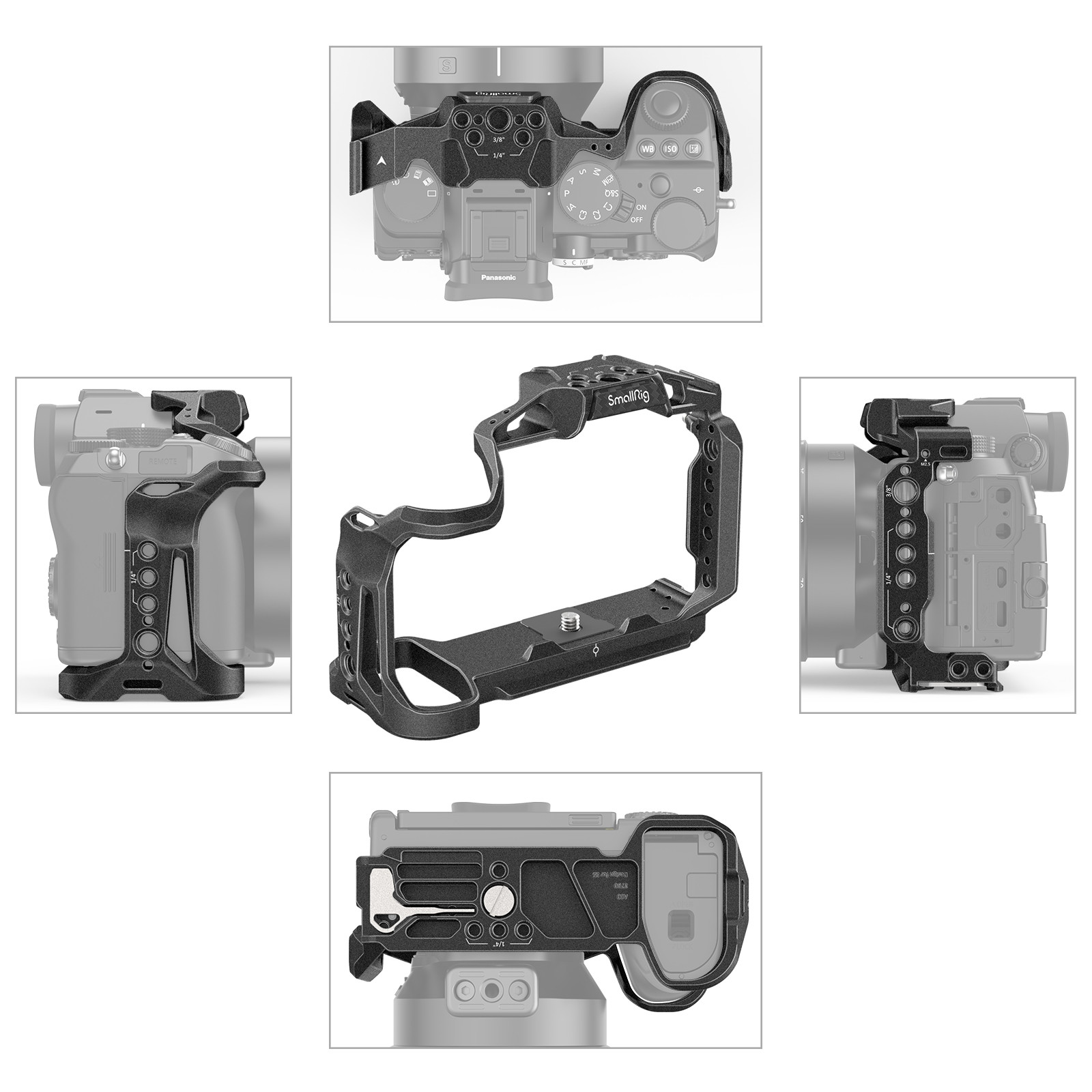 SmallRig “Black Mamba” Cage Kit for Panasonic LUMIX S5 / S5D 3790