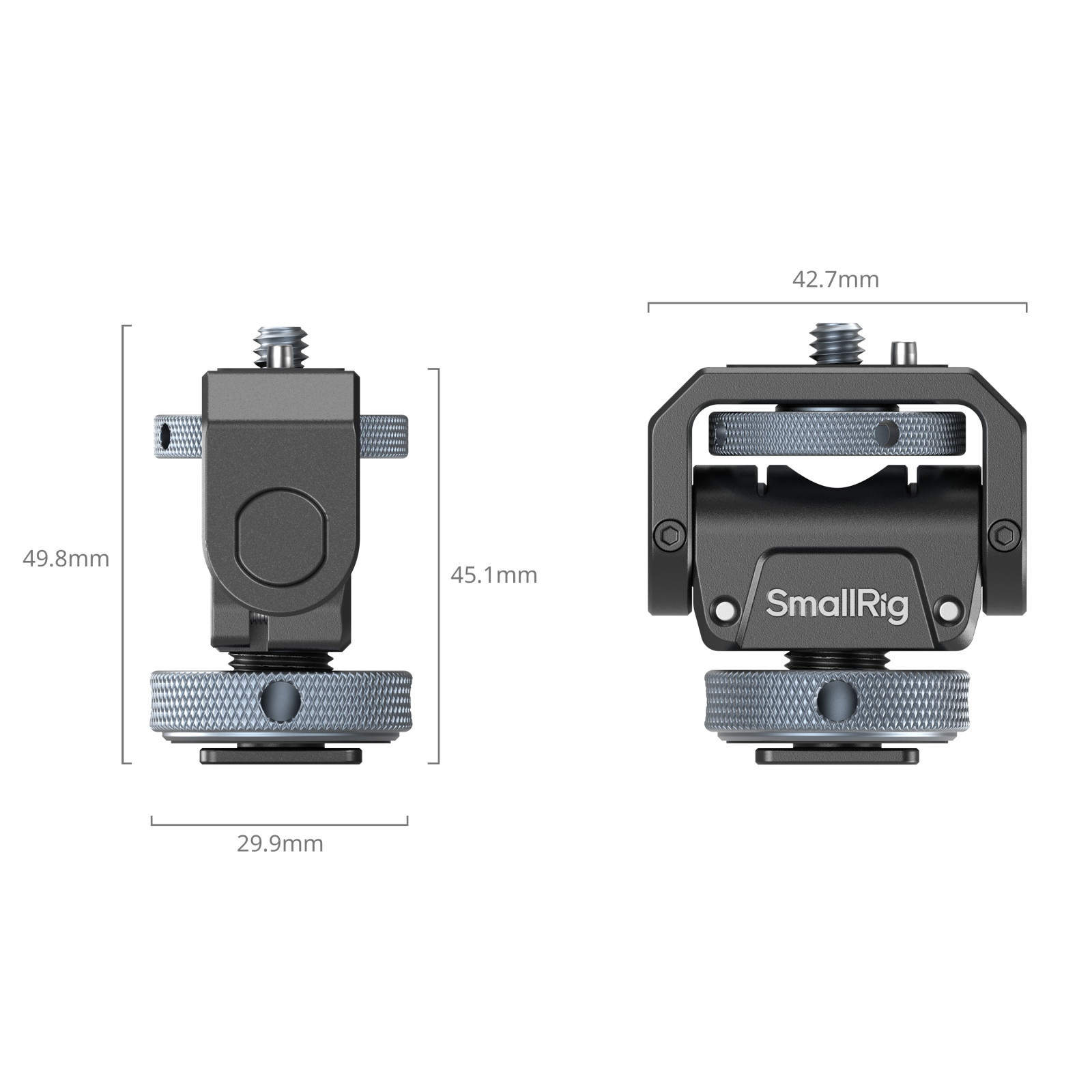 SmallRig Monitor Support with Cold Shoe Mount (Basic) 3809B