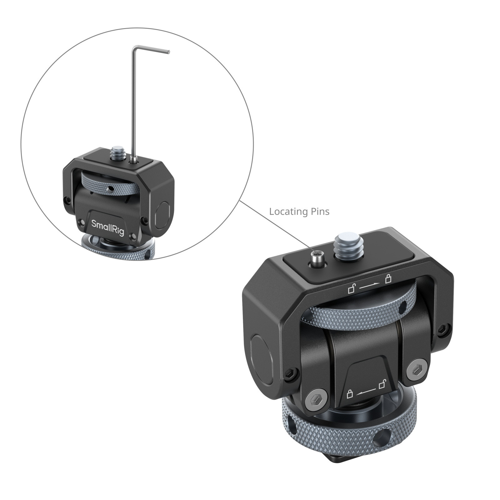 SmallRig Monitor Support with Cold Shoe Mount (Basic) 3809B