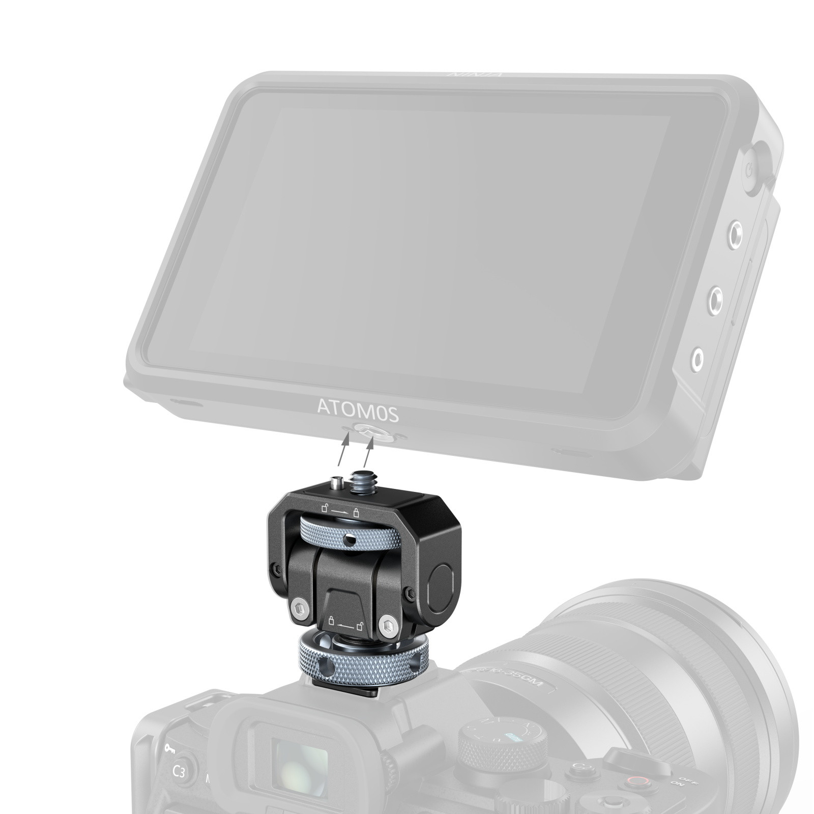 SmallRig Monitor Support with Cold Shoe Mount (Basic) 3809B