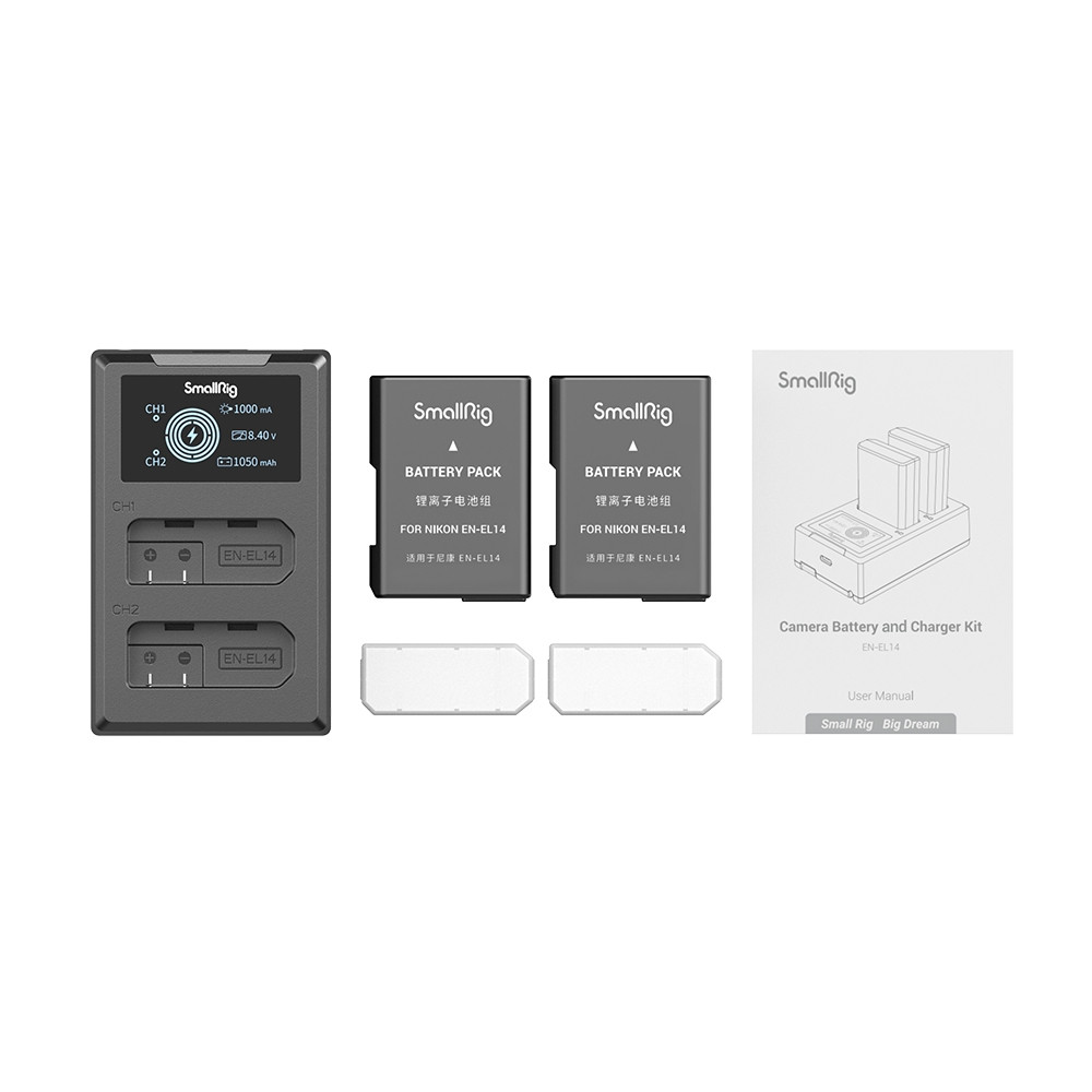 SmallRig EN-EL14 Camera Battery and Charger Kit 3819