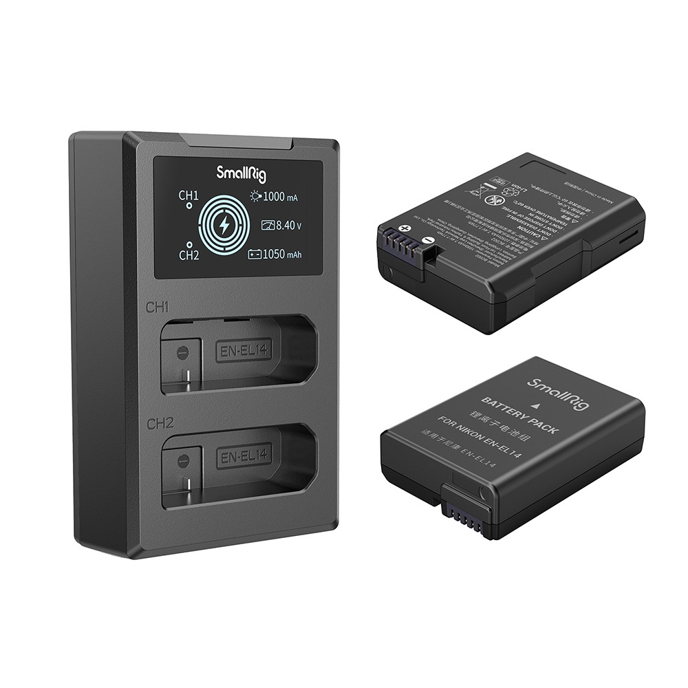SmallRig EN-EL14 Camera Battery and Charger Kit 3819