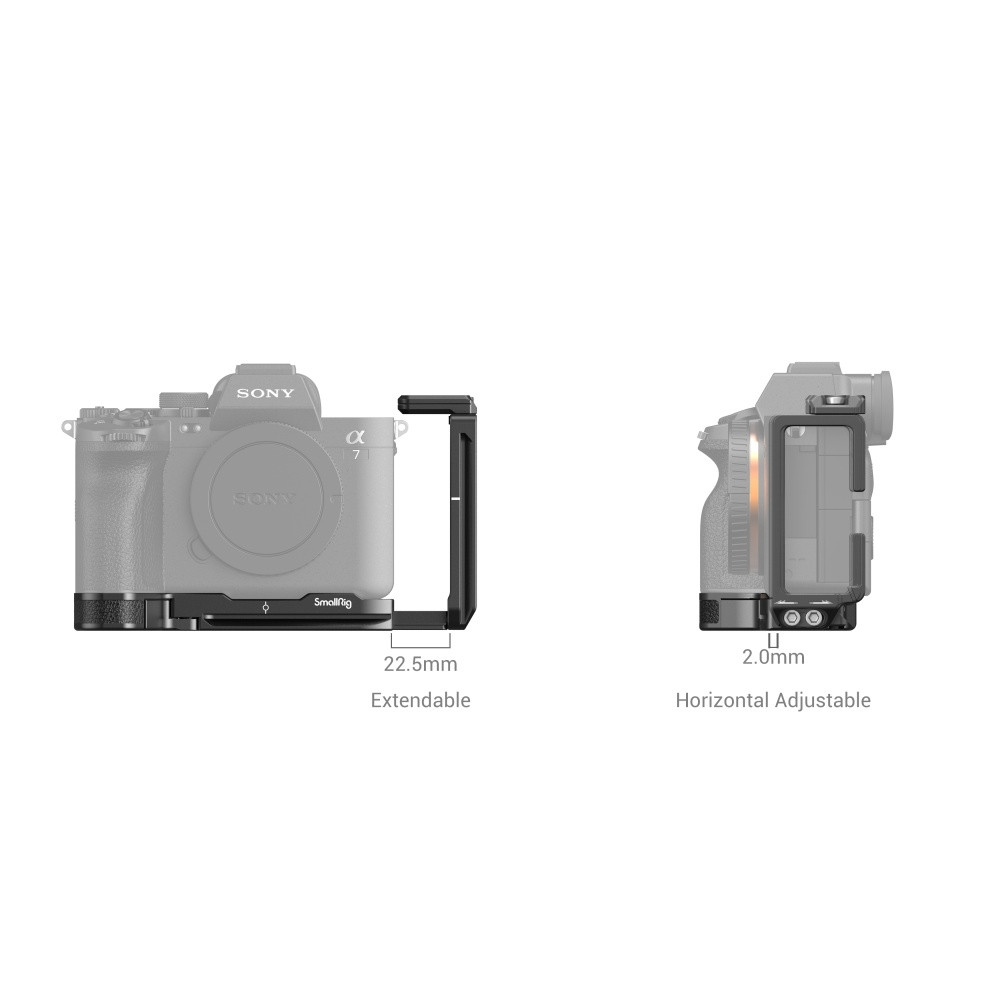 SmallRig L-Bracket Kit for Sony Alpha 7R V / Alpha 7 IV / Alpha 7S III / Alpha 7R IV / Alpha 1 / Alpha 9 II 3856