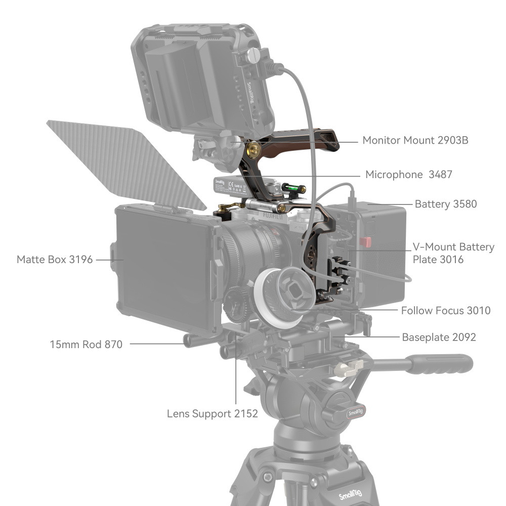 SmallRig Retro Handheld Cage Kit for FUJIFILM X-T5 3872