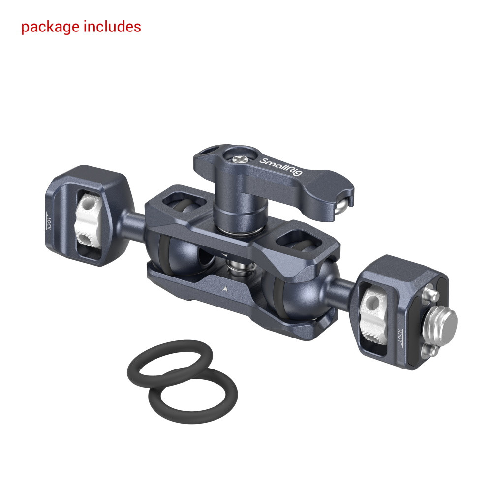 SmallRig Magic Arm with Dual Ball Heads (1/4”-20 Screw and ARRI locating Screw) 3874