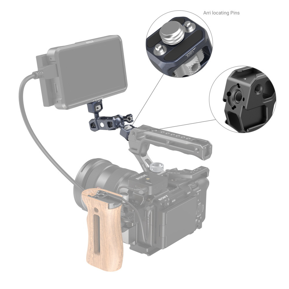 SmallRig Magic Arm with Dual Ball Heads (1/4’’-20 Screw and ARRI Locating Screw) 3874