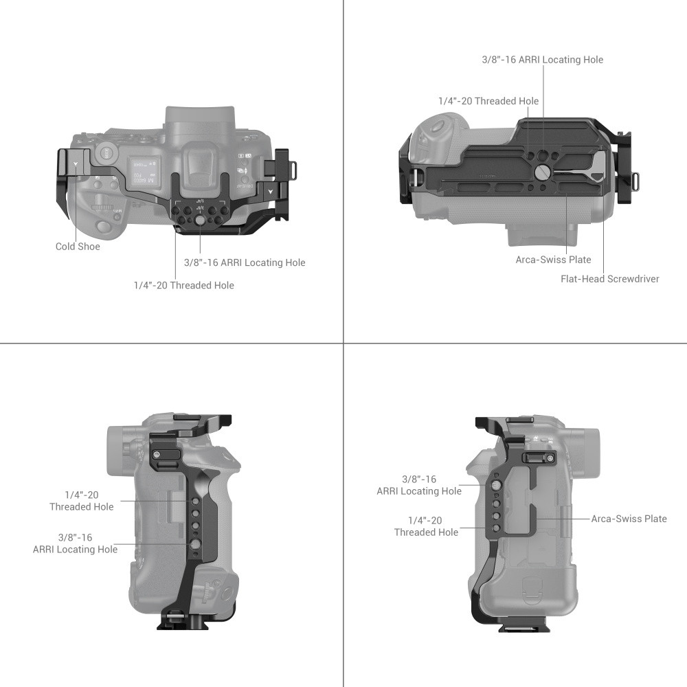 SmallRig Camera Cage for Canon EOS R3 3884