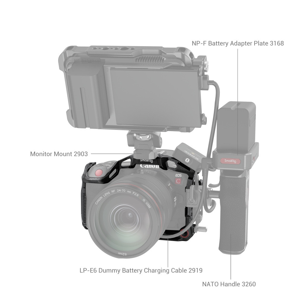 SmallRig “Black Mamba” Camera Cage for Canon EOS R5 C 3890