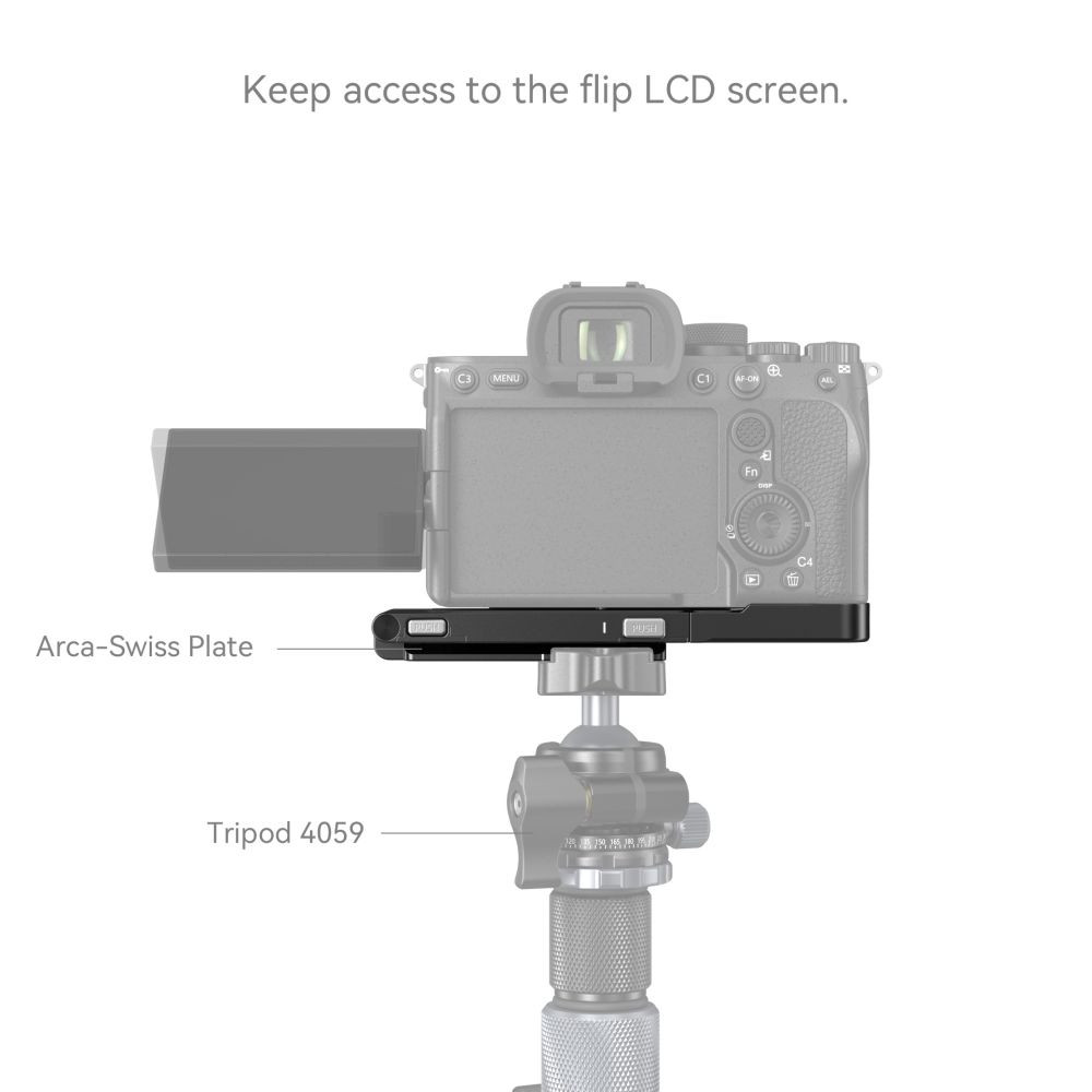 L Bracket SmallRig APL2341  Soporte SmallRig para Sony A7RIII con bateria