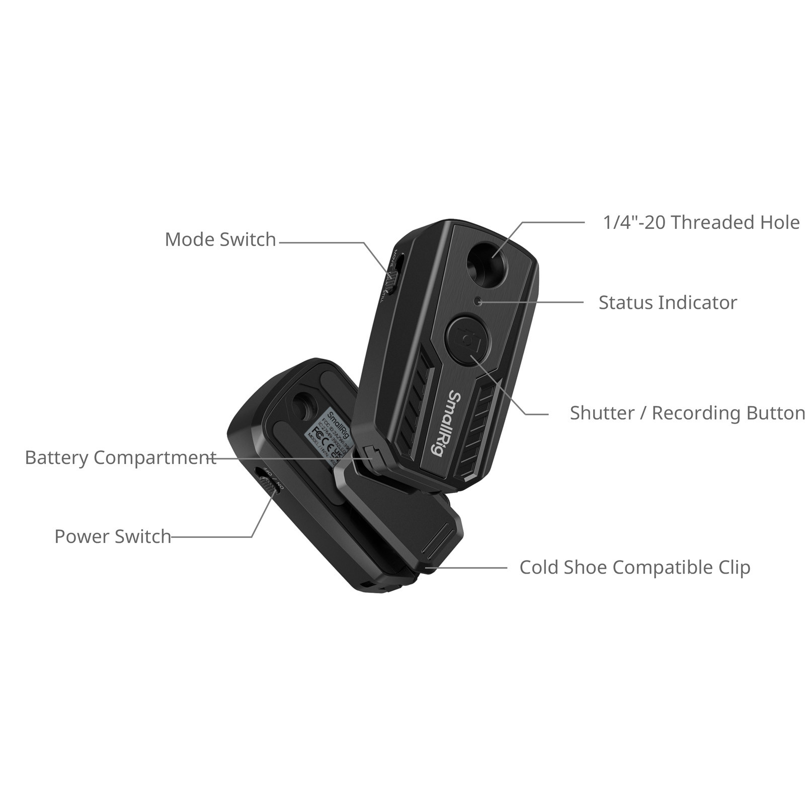 SmallRig Wireless Remote Controller for Selected Sony / Canon / Nikon Cameras 3902B