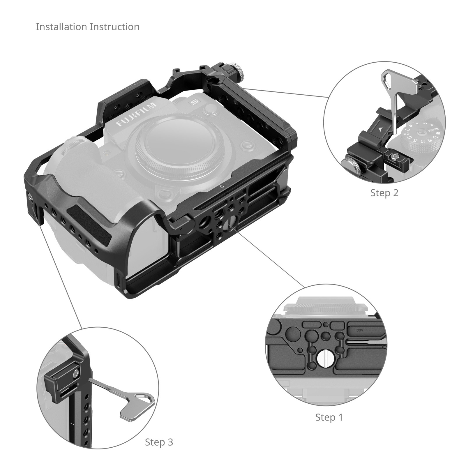 SmallRig(スモールリグ) FUJIFILM X-H2/X-H2S 用カメラケージ
